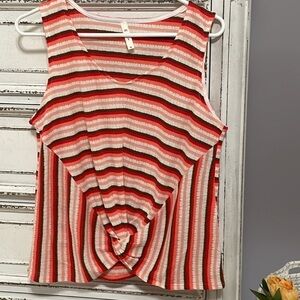 MTS - Colorful Stripes Sweater Tank M